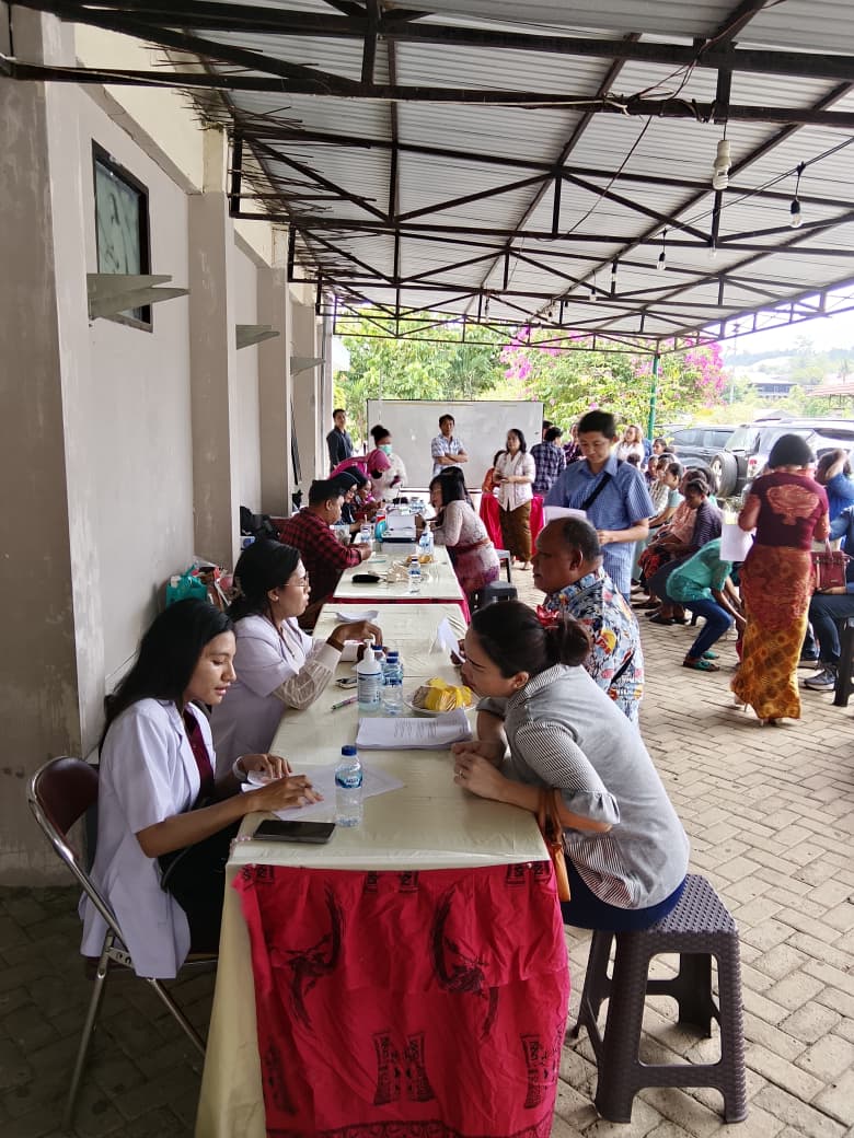 KEGIATAN CKG (CEK KESEHATAN GRATIS) PADA GBI ROCK BIAK