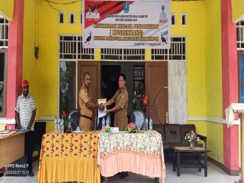 Musrenbang Distrik Bondifuar