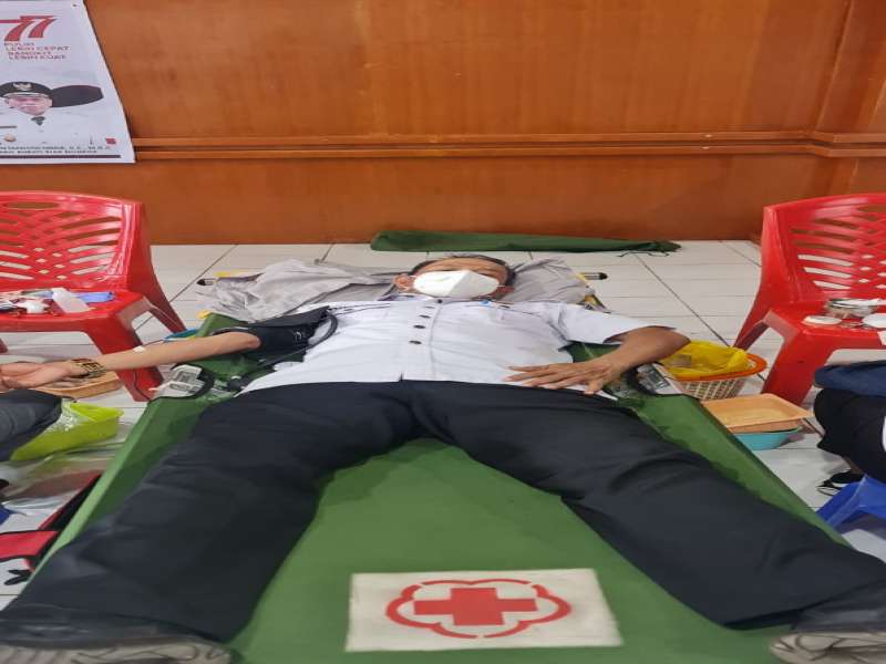 Kegiatan Donor Darah Dalam Rangka HUT RI ke-77
