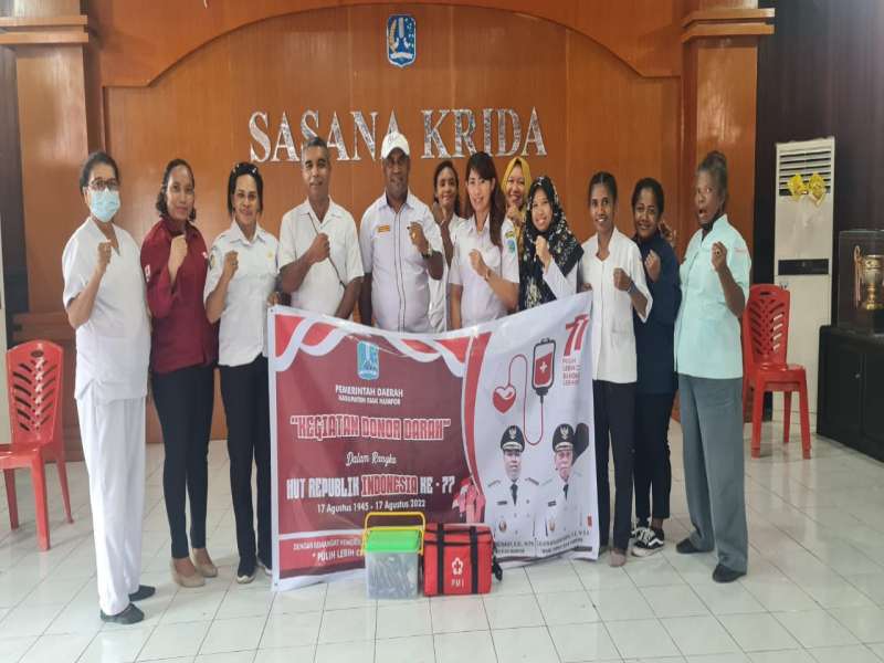 Kegiatan Donor Darah Dalam Rangka HUT RI ke-77