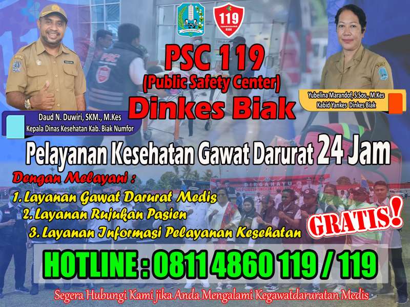 Layanan PSC 119 Yaswar Au Dinkes Biak